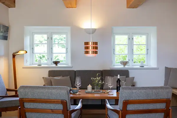 Sitzbereich am Kamin